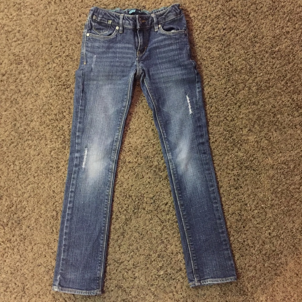 Levis Skinny Jeans Girls 7 Reg Some Wear